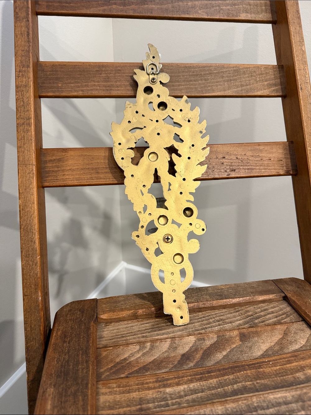 Vintage Ornate Acanthus Wall Sconce Candle Holder Resin Rococo Baroque Style - Picture 6 of 6